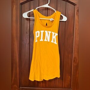 PINK Victoria's Secret Bold Yellow Tank Top